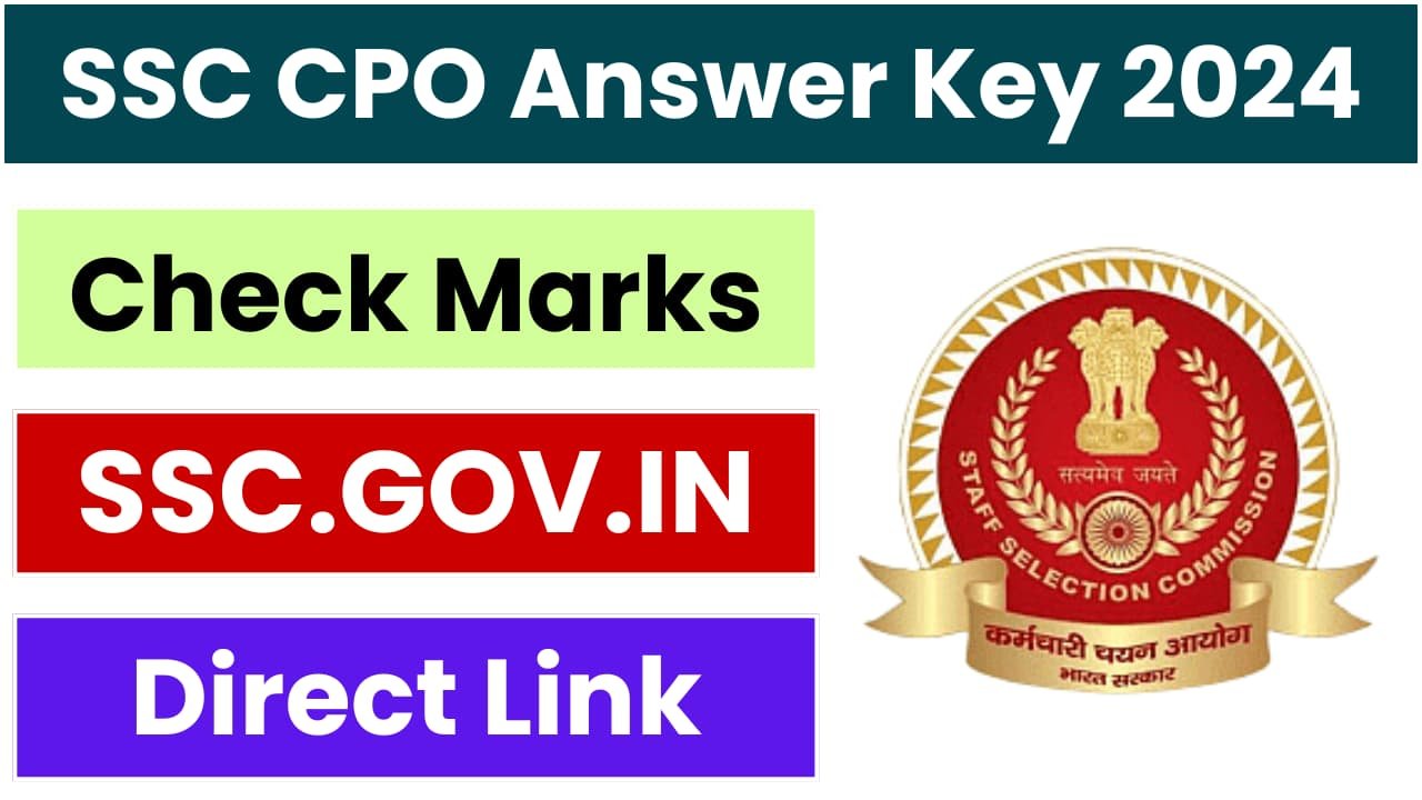 SSC CPO Answer Key 2024