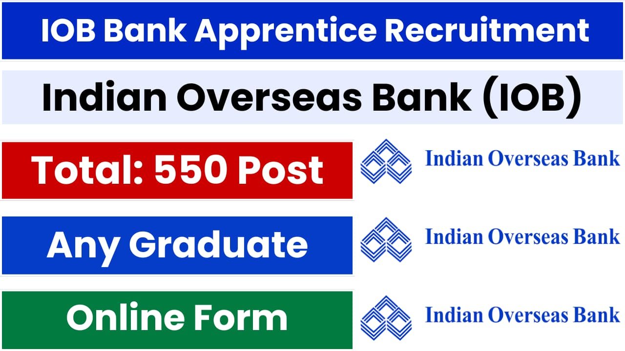 Indian Overseas Bank Apprentice Recruitment 2024