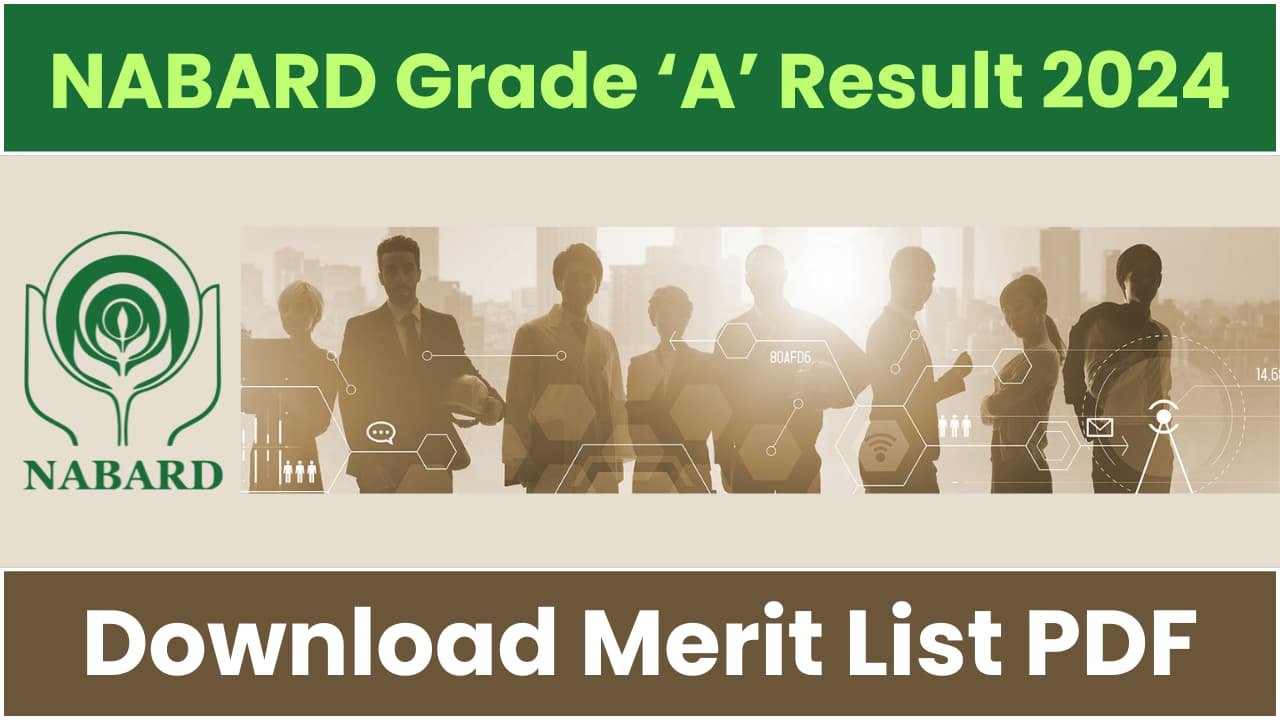NABARD Grade A Result 2024 PDF Download