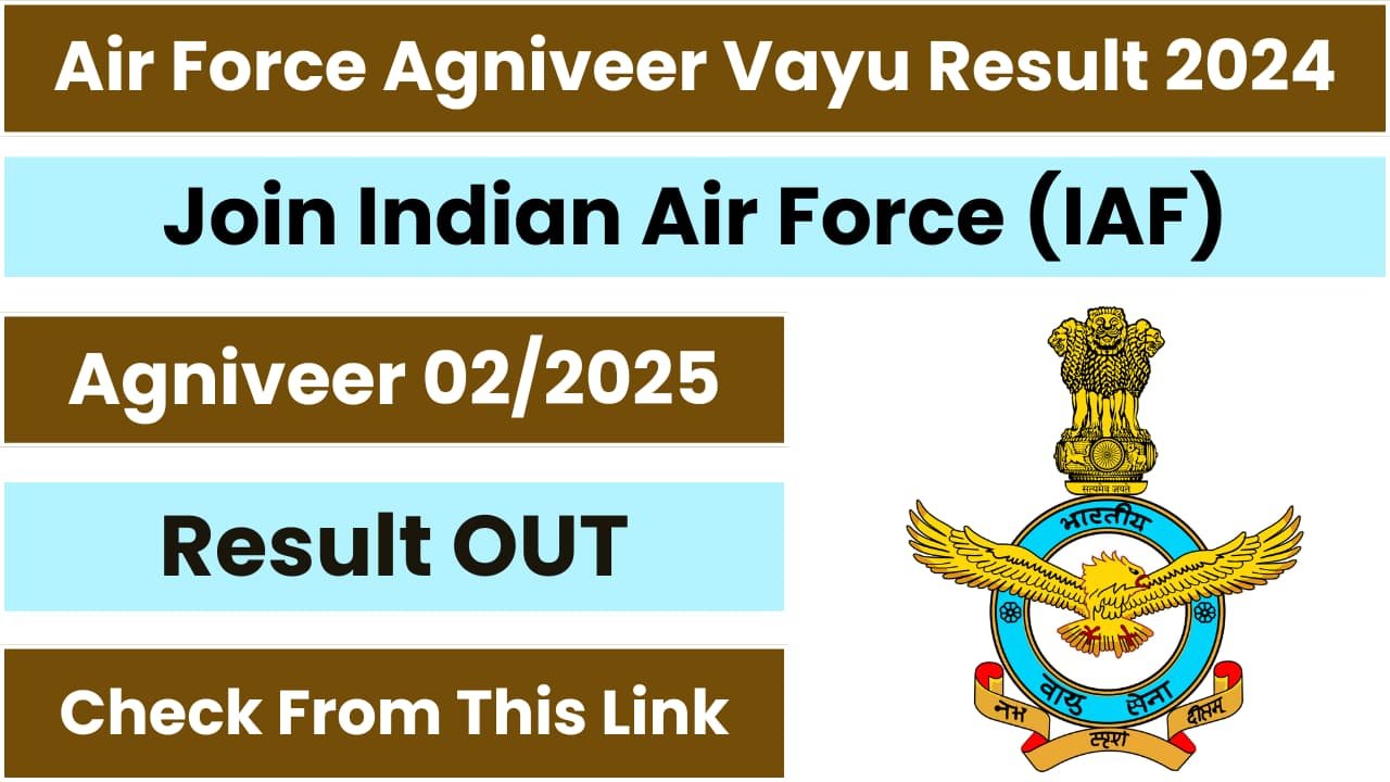 Air Force Agniveer Vayu Result 2024