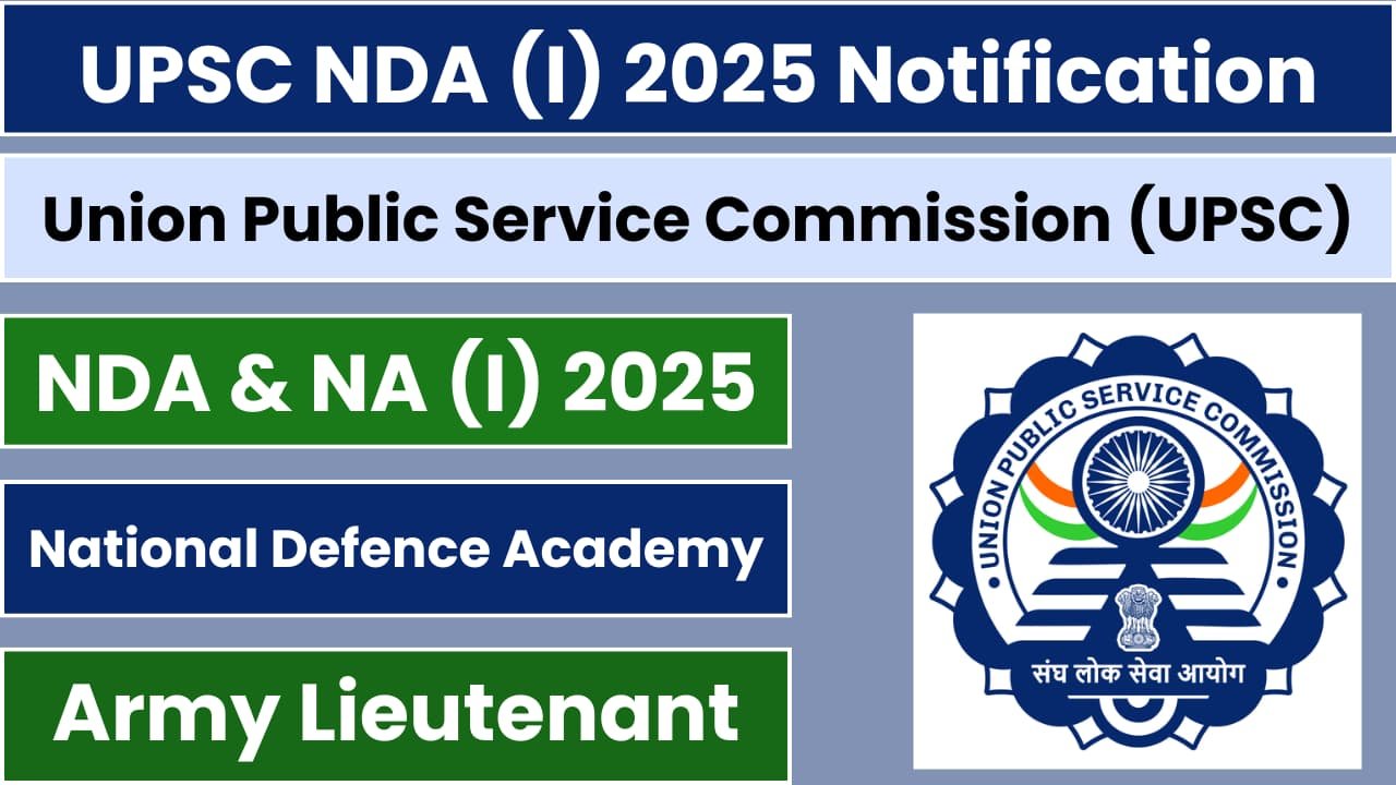 UPSC NDA (1) 2025 Notification